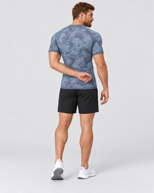 AVA Men’s Camo Performance T-Shirt – Blue Grey