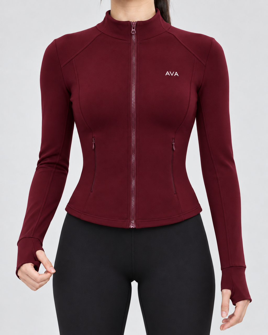 AVA Women’s Performance Jacket – Burgundy